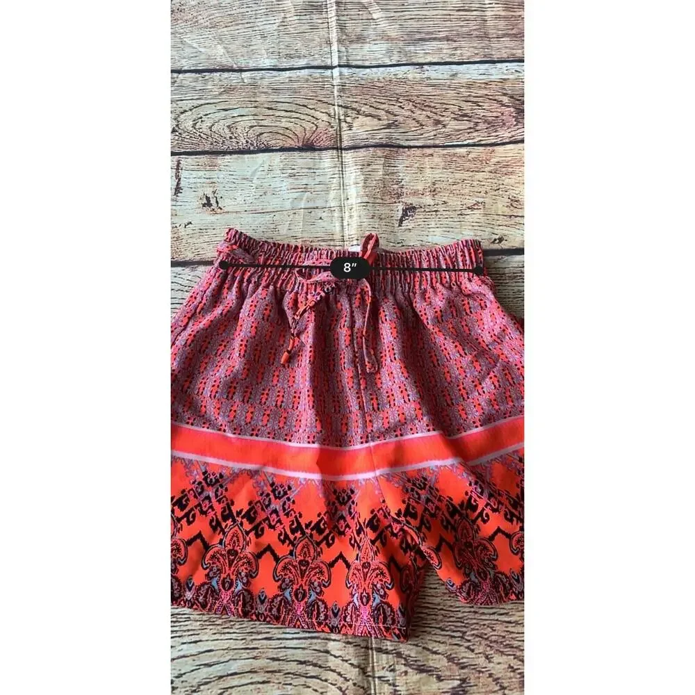 GB Girls Elastic Printed Multicolor Shorts Kid’s Size 6X